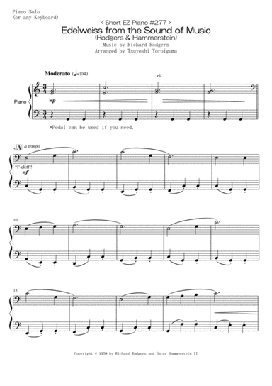 Edelweiss (arr. Tsuyoshi Yoroiguma)