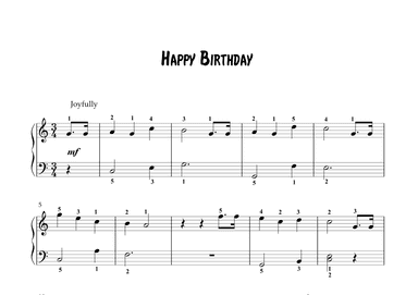Happy Birthday - (Easy Piano) (arr. KP82 Music)