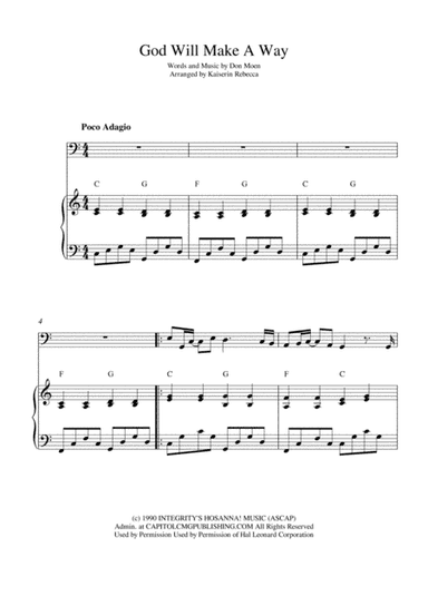 God Will Make A Way (arr. Kaiserin Rebecca)