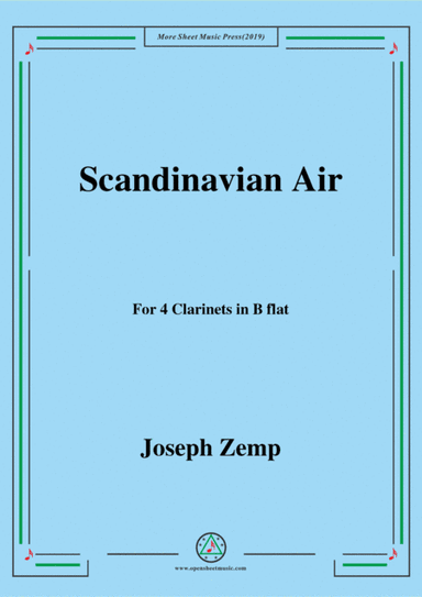 Joseph Zemp-Scandinavian Air,for 4 Clarinets in B flat (arr. MSM)