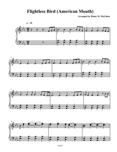 Flightless Bird, American Mouth (wedding Version) (arr. Diane M. McGahee)