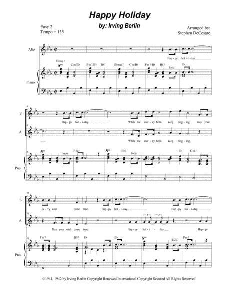 Happy Holiday (arr. Stephen DeCesare)