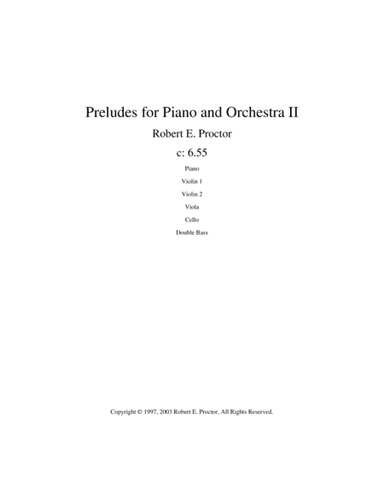 Preludes for Piano and Orchestra II