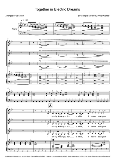 Together In Electric Dreams (arr. Jo Scullin)