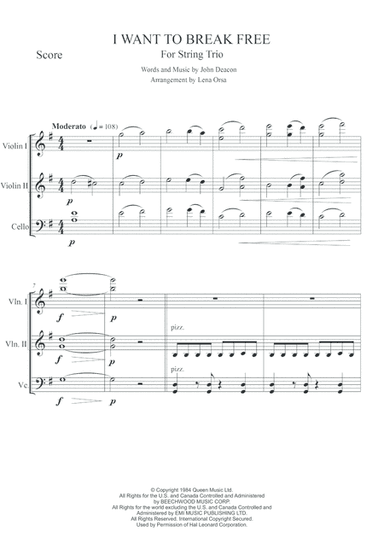 I Want To Break Free (arr. Lena Orsa)
