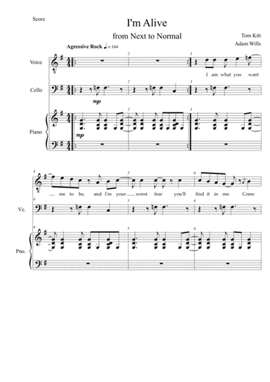 I'm Alive (arr. Adam Willls)