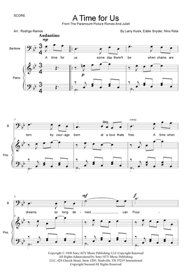 A Time For Us (love Theme) (arr. Rodrigo Ramos)