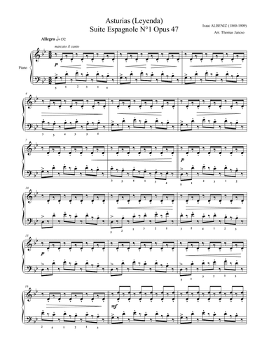 Asturias (arr. Thomas Jancso)