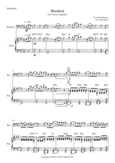 Ikimono Gakari's Blue Bird (arr. Fabio Britto)