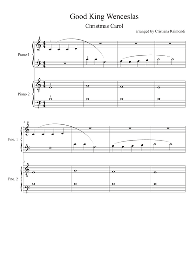 Good King Wenceslas (arr. Cristiana Raimondi)