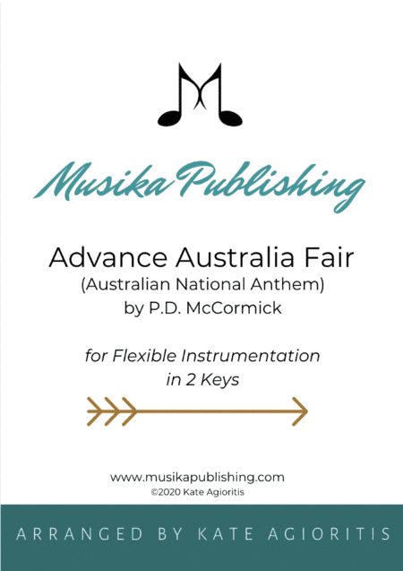 Advance Australia Fair (National Anthem) - Flexible Instrumentation (arr. Kate Agioritis)