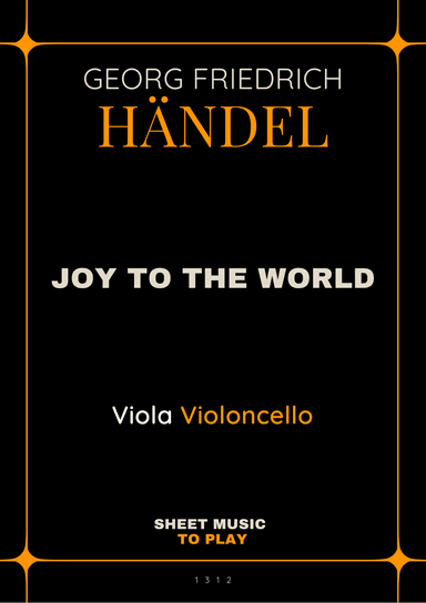 Joy To The World - Viola and Cello (Full Score and Parts) (arr. César Madeira)