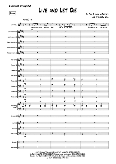 Live And Let Die (arr. Andrew Will)