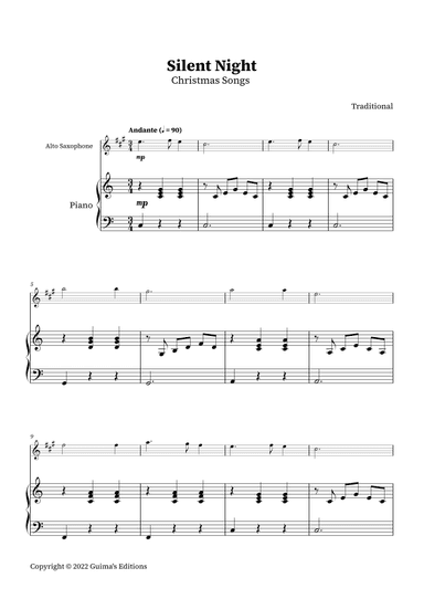 Silent Night (arr. Guima's Editions)