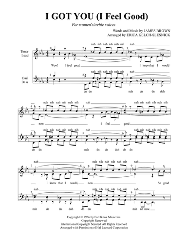 I Got You (i Feel Good) (arr. Erica Kelch-Slesnick)