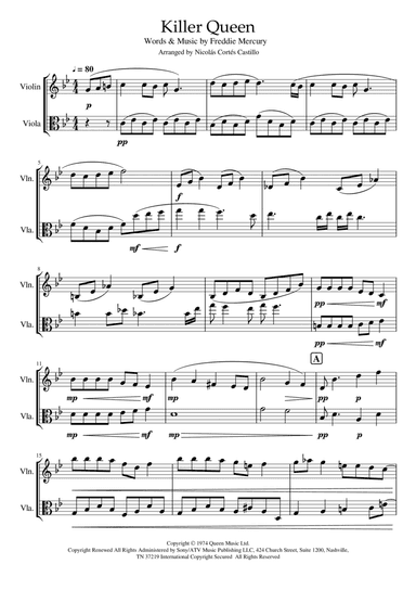 Killer Queen (arr. Nicolás Cortés Castillo)