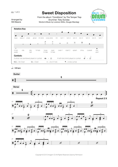 Sweet Disposition (arr. Will Beavis)