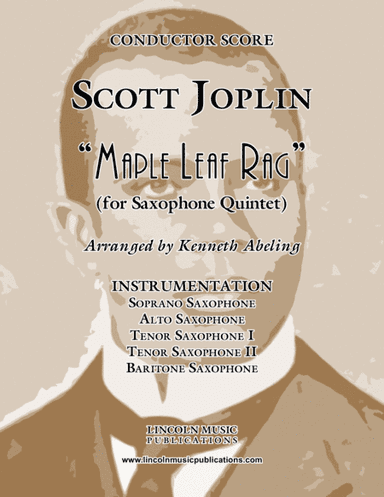 Joplin - "Maple Leaf Rag" (for Saxophone Quintet SATTB) (arr. Kenneth Abeling)