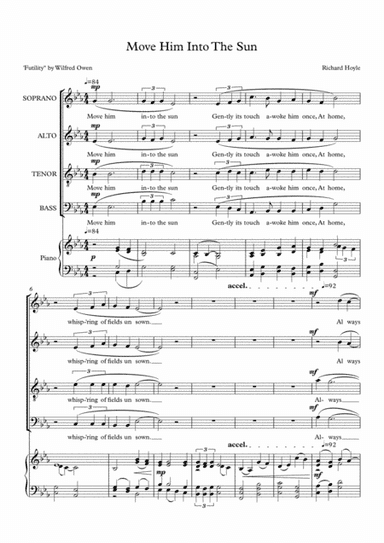 Move Him Into The Sun (satb)
