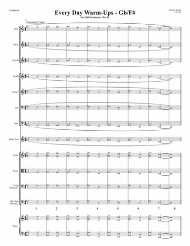 Gb - Every Day Warm-Ups for Full Orchestra