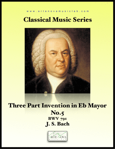 Three Part Invention No. 5 in Eb Major BWV 791 (arr. Arte Nova Music Lab)