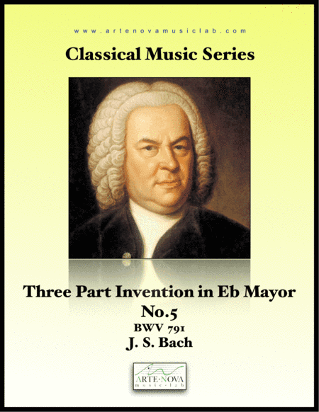 Three Part Invention No. 5 in Eb Major BWV 791 (arr. Arte Nova Music Lab)