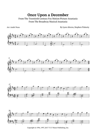 Once Upon A December (arr. André Nusa)