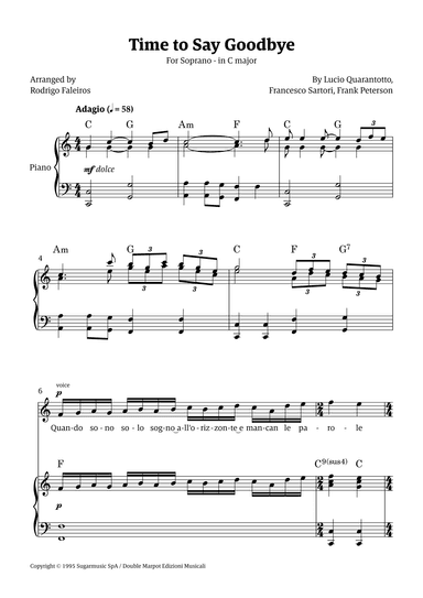 Time To Say Goodbye (arr. Rodrigo Faleiros)