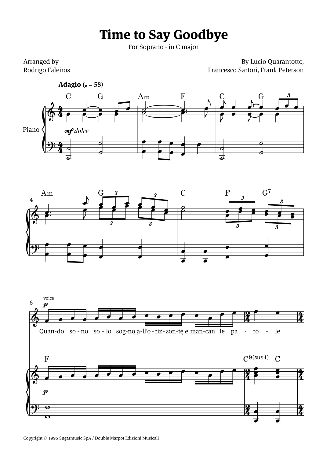 Time To Say Goodbye (arr. Rodrigo Faleiros)