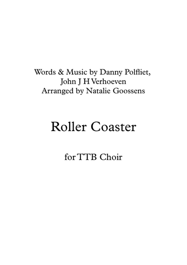 Roller Coaster (arr. Natalie Goossens)