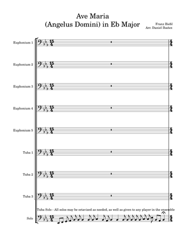 Ave Maria (Angelus Domini) (arr. Daniel Ibanez)