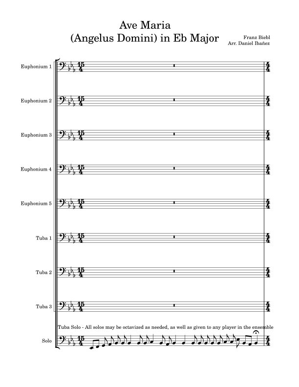 Ave Maria (Angelus Domini) (arr. Daniel Ibanez)