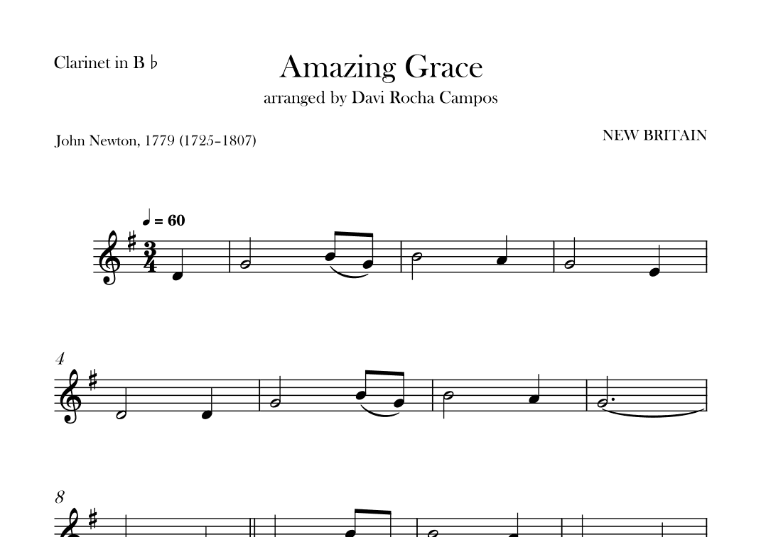 Amazing Grace (arr. Davi Rocha Campos)