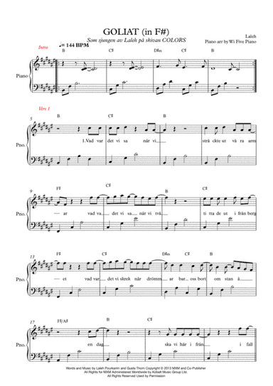 Goliat (arr. Fredrik Brändström)