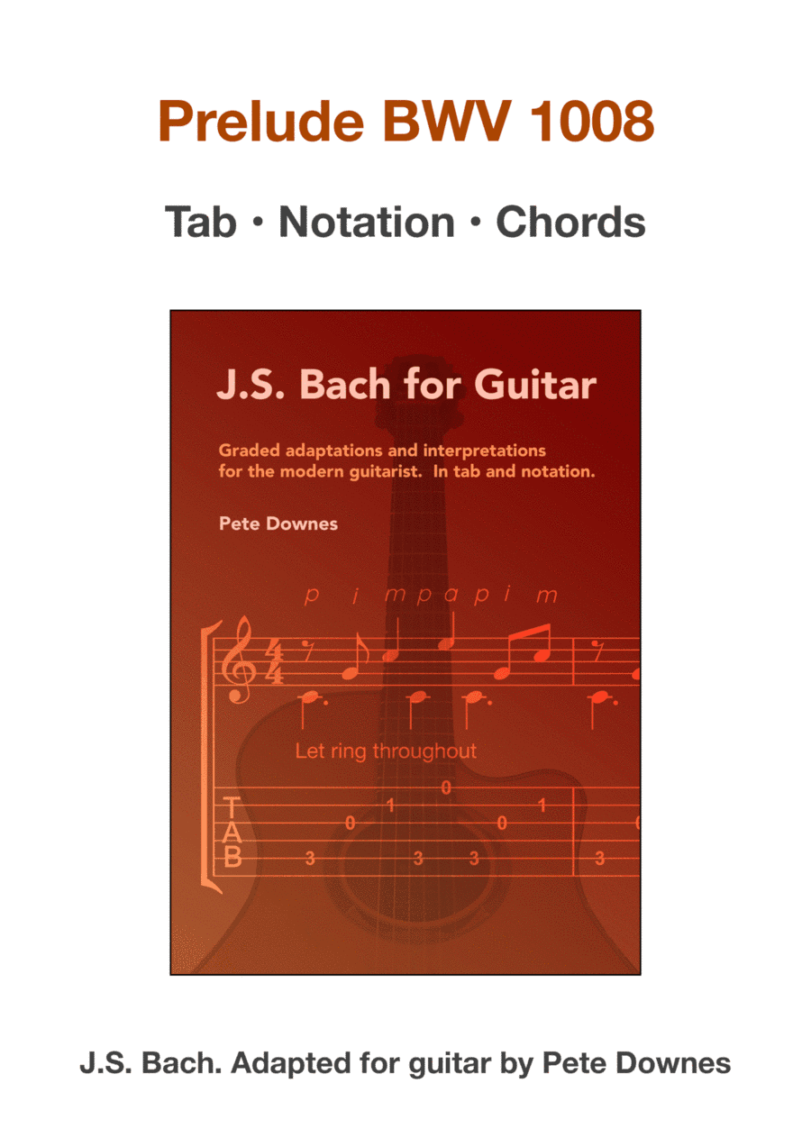 Prelude BWV 1008 (guitar grade 8) (arr. Pete Downes)