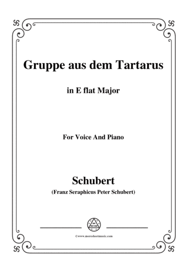 Schubert-Gruppe aus dem Tartarus,Op.24 No.1,in E flat Major,for Voice&Piano (arr. MSM)