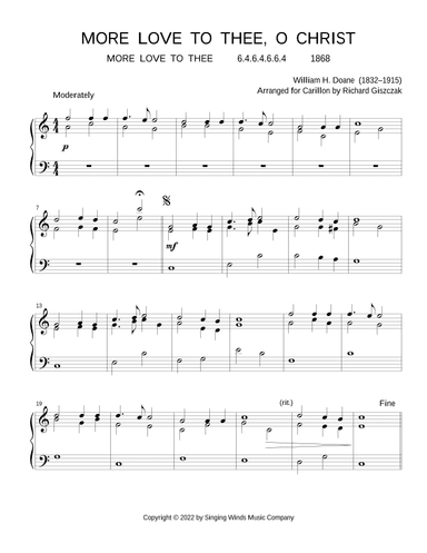 More Love to Thee, O Christ  (MORE LOVE TO THEE) (arr. Richard Giszczak)