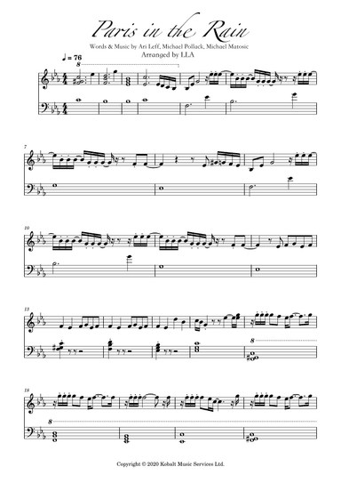 Paris In The Rain (arr. LLA)