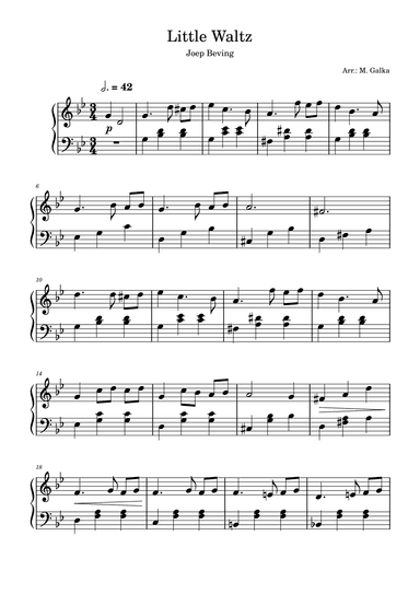 Little Waltz (arr. M. Galka)
