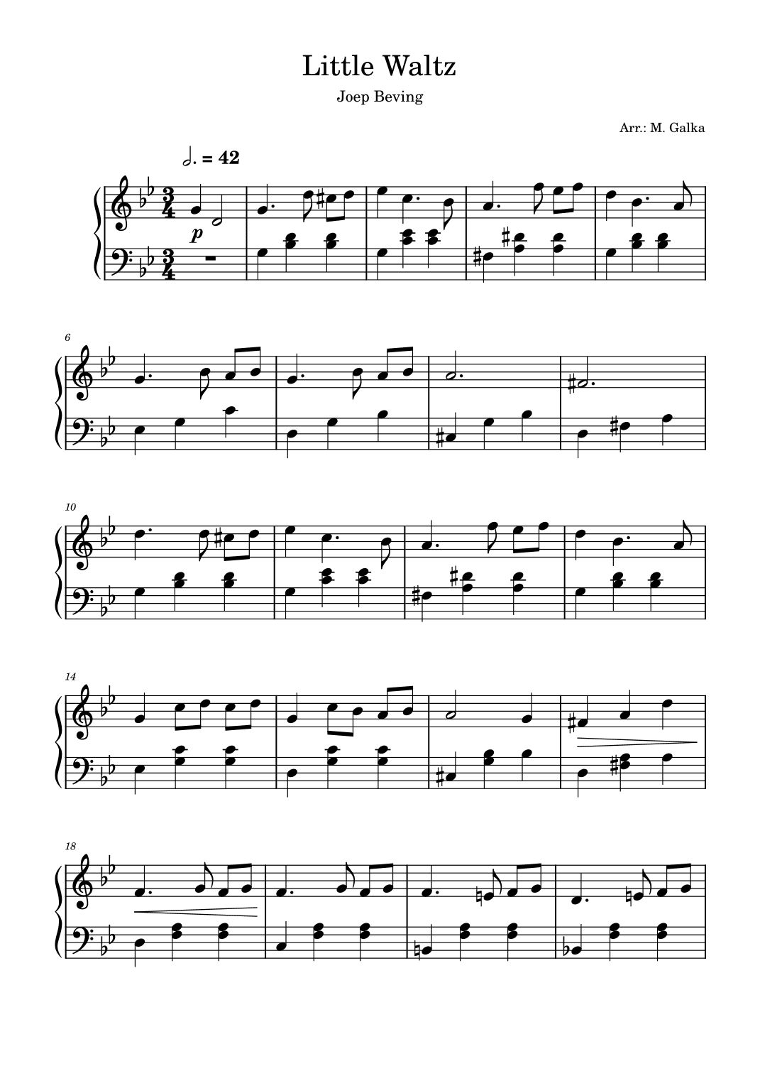 Little Waltz (arr. M. Galka)