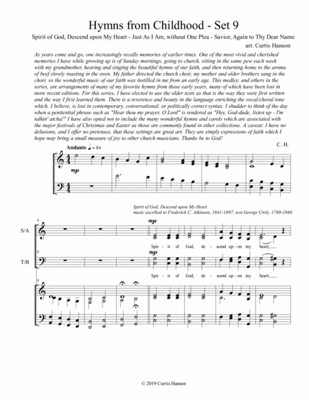 Hymns from Childhood - Set 9 (SATB) (arr. Curtis Hanson)