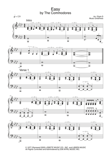 Easy (arr. Elijah D)