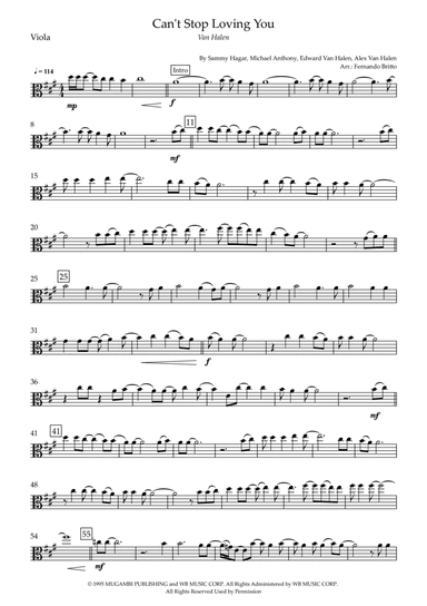 Can't Stop Loving You (arr. Fernando Britto)