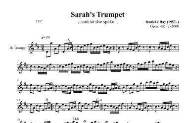 Sarah's Trumpet (Opus 403) for Trumpet