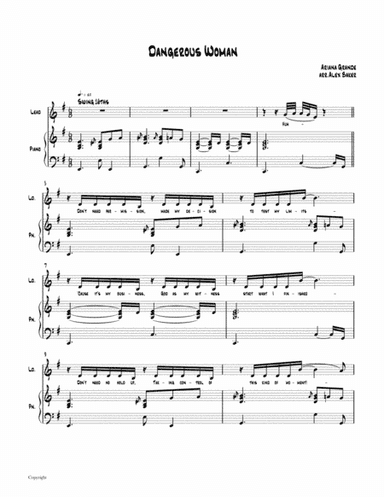 Dangerous Woman (arr. Alex Baker)
