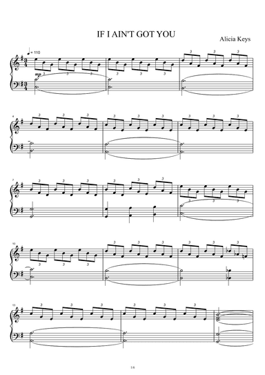 If I Ain't Got You (arr. Alicia Keys)