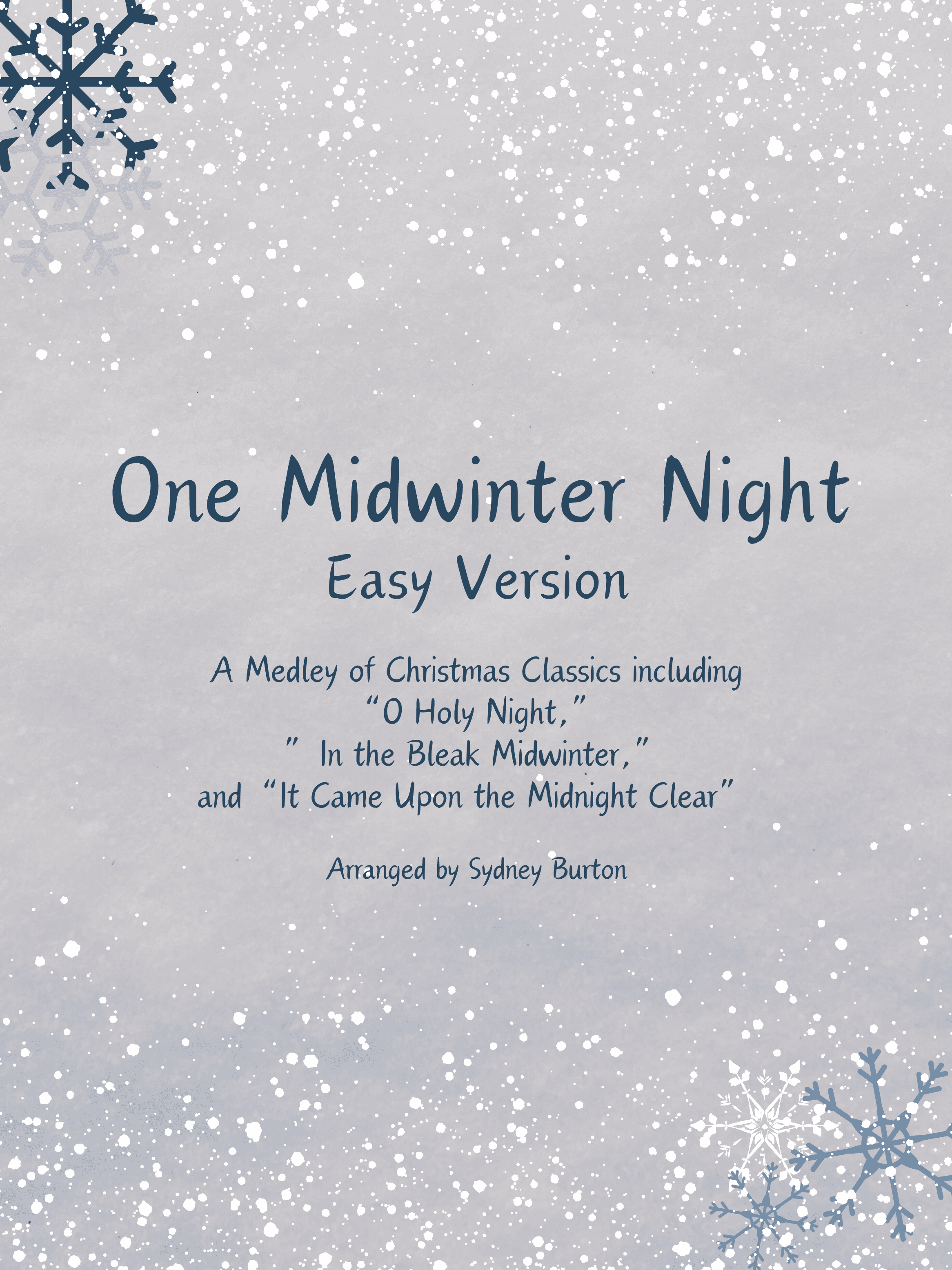 One Midwinter Night (arr. Sydney Burton)