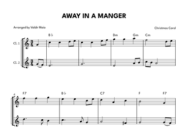 Away In A Manger - Clarinet Duet (arr. Valdir Maia)