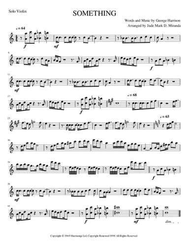Something (arr. JUDE MARK D. MIRANDA)