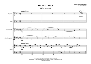 Happy Xmas (war Is Over) (arr. Diana Pagotto)